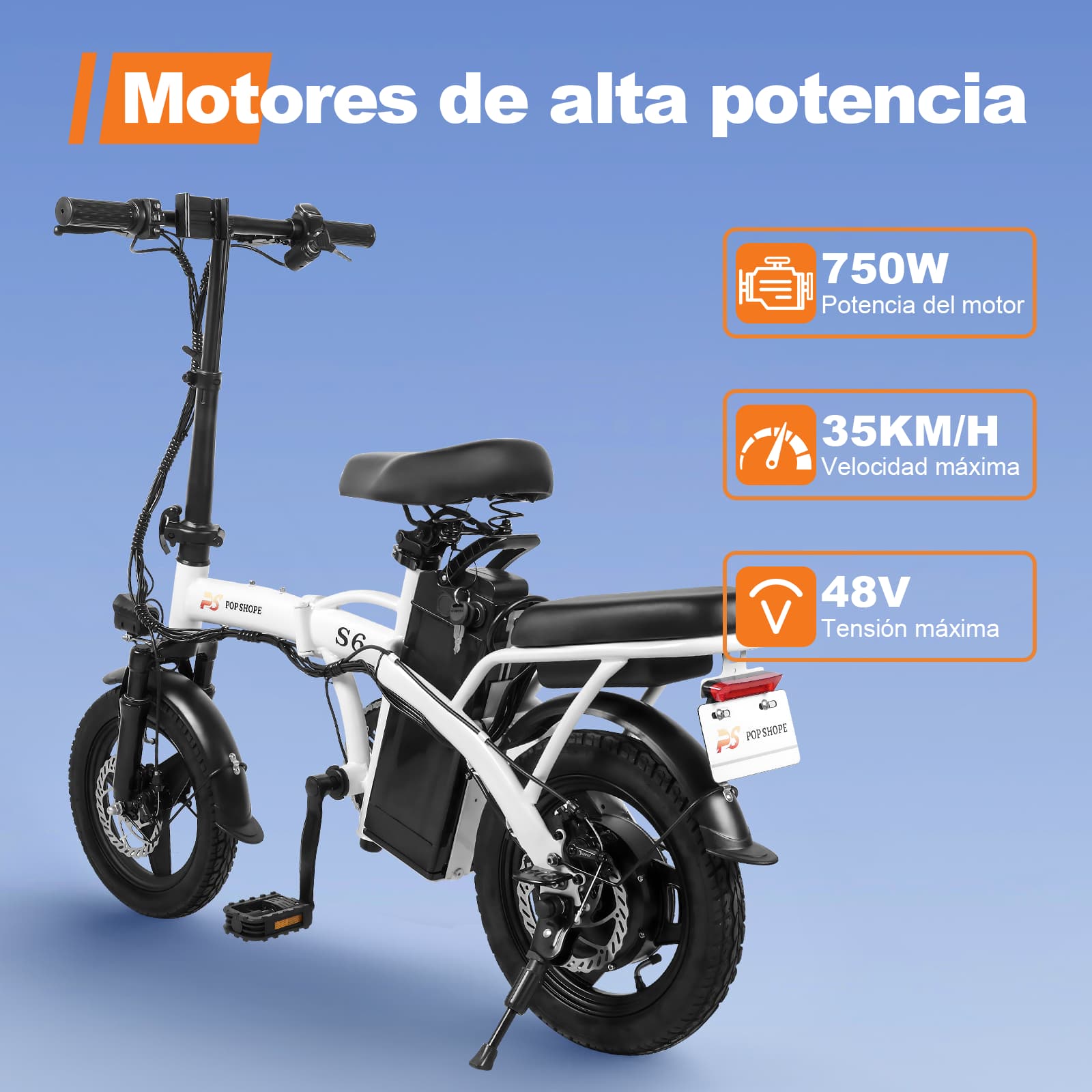 Popshope-Bicicleta-Eléctrica-S6-Blanco-03